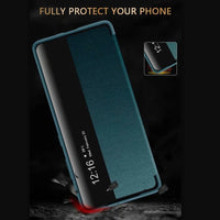 Smart View Flip PU Leather Case For Samsung Galaxy S21 S20 Note 20 Series