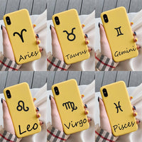 12 Constellation Zodiac Signs Soft Silicone Phone Case for iPhone 11 Series