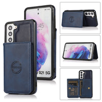 Leather Flip Wallet Magnetic Case For Samsung Galaxy S21 S20 Series