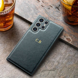 Personalise intial Letters Leather PU Case for Samsung Galaxy S22 Ultra Plus