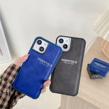 Fashion Minimalist Leather Case For iPhone 13 12 11 Pro Max