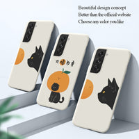 Humble Cartoon Cat Silicone Case For Samsung Galaxy S21 S20 Note 20 Series
