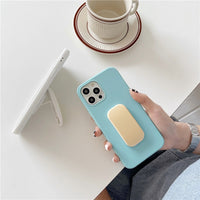 Push Pull Bracket Stand Candy Color Case for iPhone 12 11 Series