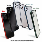 Luxury Aluminum Metal Silicone Bumper Protective Case for IPhone 12 11 Series