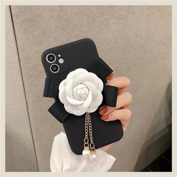 Luxury Classic 3D Sancha Flowers Camera Lens Protection Case For iPhone 12 11 Series