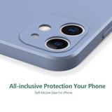 Straight Edge Silicone Case For iPhone 12 11 Pro Max