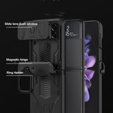 Magnetic Hinge Slide Camera Protection Case for Samsung Galaxy Z Flip 3
