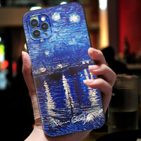 3D Art Oil Painting Soft Case For iphone 12 11 Pro Max