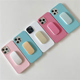 Push Pull Bracket Stand Candy Color Case for iPhone 12 11 Series