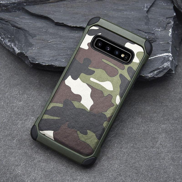 Army Camouflage Shockproof Waterproof Case For Samsung Galaxy S10 Series