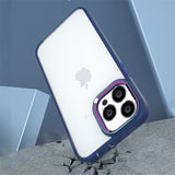 Acrylic Gradient Metal Lens Frame Case For iPhone 13 12 11 Pro Max Mini