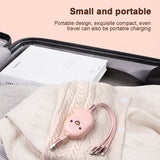 3in1 Cute Candy Data USB Fast Charging Cable For iPhone Android Phone