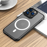 Magnetic Case Carbon Fiber Shockproof Case for iPhone 13 Pro Max Mini