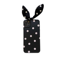 Cute Art Bowknot Wave Point Korean Soft Silicone Phone Case For iPhone 12 Series