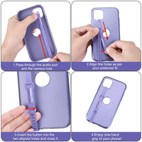 Soft Silicone Clear Case with 2Pcs TPU Wristband For Samsung & iPhone