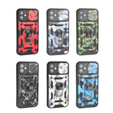 Camera Protector Camouflage Armor Shockproof Phone Case For iPhone 13 12 11 Series