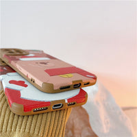 Cute Merry Christmas Santa Claus Bear Soft Case For iPhone 13 12 11 Series
