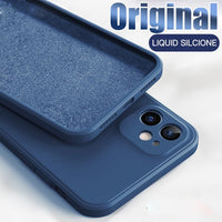 Original Official Full Protection Silicone Case for iPhone 13 12 Series