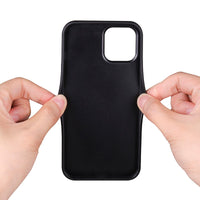 Suede Leather Card Slot Stand Phone Case For iPhone 13 12 11 Series