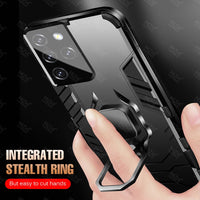 Shockproof Armor Magnetic Car Ring Stand Holder Cases For Samsung Galaxy S21 Ultra Plus