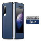 Genuine Leather Heavy Duty Protection Cover Case for Samsung Fold Series