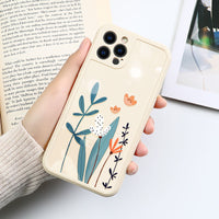 Heart Flowers Soft TPU Silicone Case For iPhone 12 11 Series