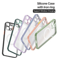 TPU Soft Silicone Wireless Charging Magnetic Case For iPhone 12 11 Series