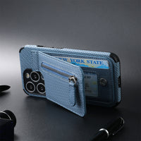 Zipper Wallet Phone Case for iPhone 13 12 11 Pro Max Mini