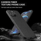 Carbon Fiber Texture Shockproof TPU Case For iPhone 13 12 11 Pro Max