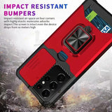 Slide Camera Protector Armor Case with Stand for Samsung Galaxy S21 Note 20 Series