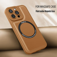 Leather Texture Magsafe Magnetic Wireless Charging Cases for iPhone 13 12 11 Pro Max