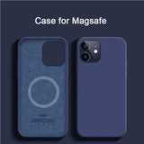 Magsafe Wireless Charging Liquid Silicone Thin Soft Case For iPhone 12 11 Series