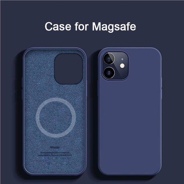 Magsafe Wireless Charging Liquid Silicone Thin Soft Case For iPhone 12 11 Series