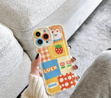 Korean Cute Cartoon Style Good Luck Case For iPhone 13 12 series