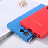 Original Soft Touch Silicone case for Samsung Galaxy S22 series