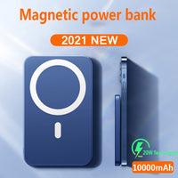 2021 NEW 10000mAh Portable Magnetic Wireless Power Bank Fast Charger For iPhone 13 12 Series