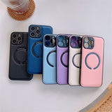 Leather Texture Magsafe Magnetic Case for iPhone 13 12 11 Pro Max