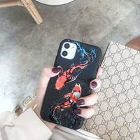 Koi Fish Soft Rubber Protective Case For iPhone 12 11 Series