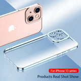 Plating Color Bumper Clear Camera Protector Case for iPhone 13 12 11 S