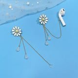 Sunflower Anti lost Rope Earrings Metal Plating for AirPod