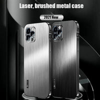 Laser Metal Brushed Lens All inclusive Anti fall Protection Case For iPhone 12 Series