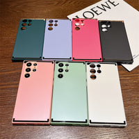 Luxury Plating Matte Shockproof Case for Samsung S22 S21 S20 Ultra Plus FE