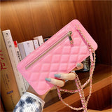 Luxury Crossbody Cellphone Pouch for iPhone Samsung Huawei