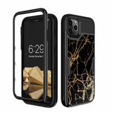 Marble Flower Luxury Silicone Shockproof Case For iPhone 11 XS Series