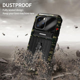 New Metal With Built in Screen Protector Waterproof Shockproof Back Case For iPhone 13 12 Pro Max Mini