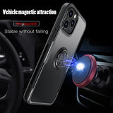 Anti Shock Transparent Magnet Case For iPhone 12 11 Pro Max