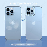 Plating Color Bumper Clear Camera Protector Case for iPhone 13 12 11 S