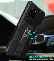 Shockproof Protective Magnetic Invisible Stand Phone Case for Samsung Galaxy S20 Series