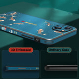 3D Relief Pattern Soft Silcon Matte Texture Shockproof Embossed Case for iPhone 13 12 11 Series