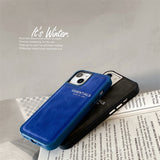 Fashion Minimalist Leather Case For iPhone 13 12 11 Pro Max